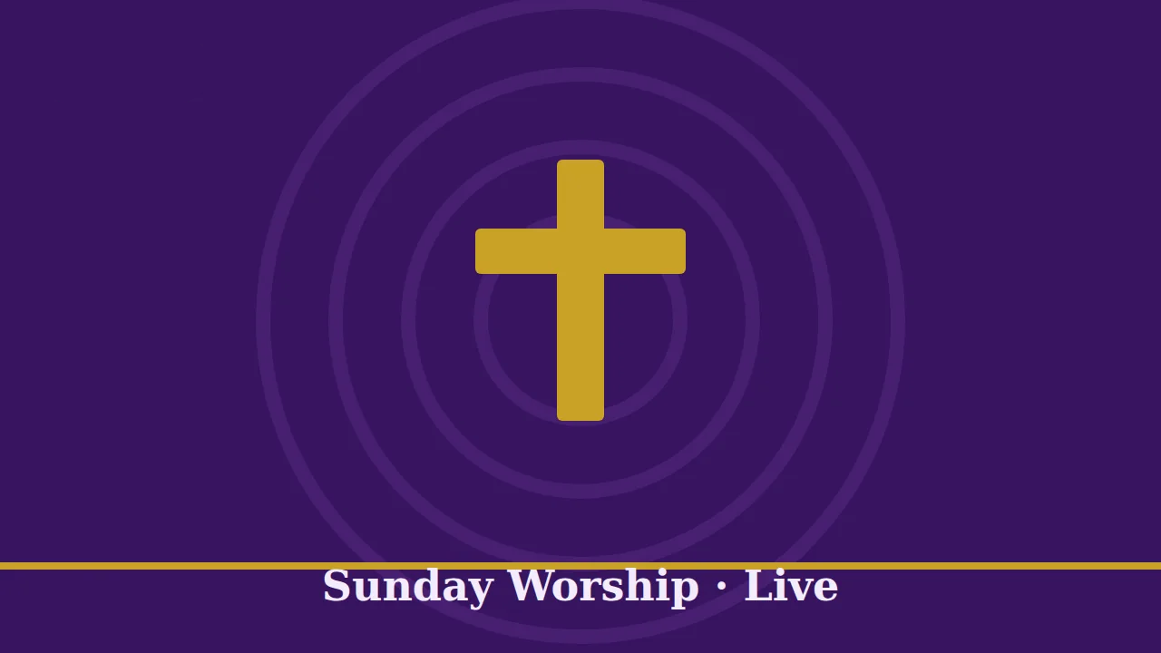Sunday worship service livestream
